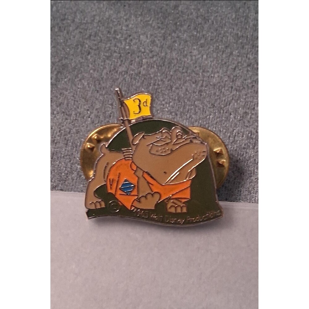 Vintage Disney Bulldog Pin 3rd Infantry Enamel WDP